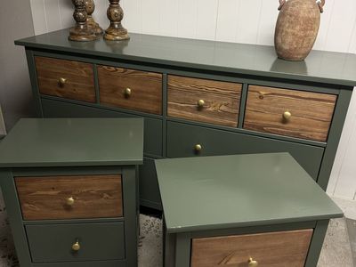 Dark green Hemnes set