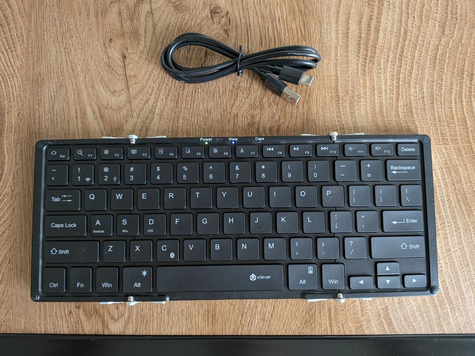 iClever Backlit Folding Compact Keyboard for Travel