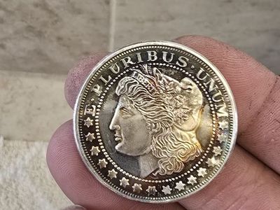 Silver bars and coins