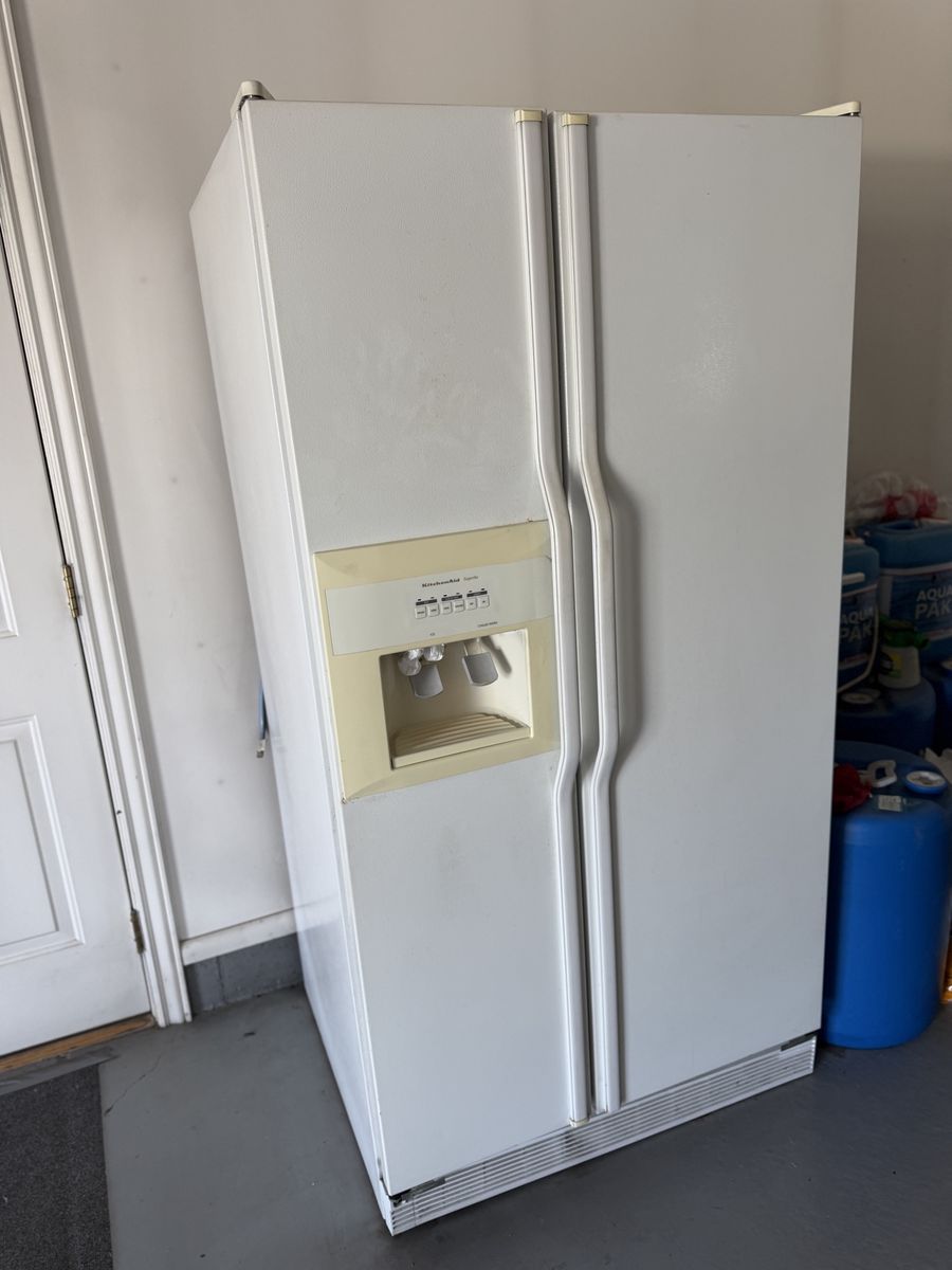 Kitchen Aid Side by Side Refrigerator and Freezer