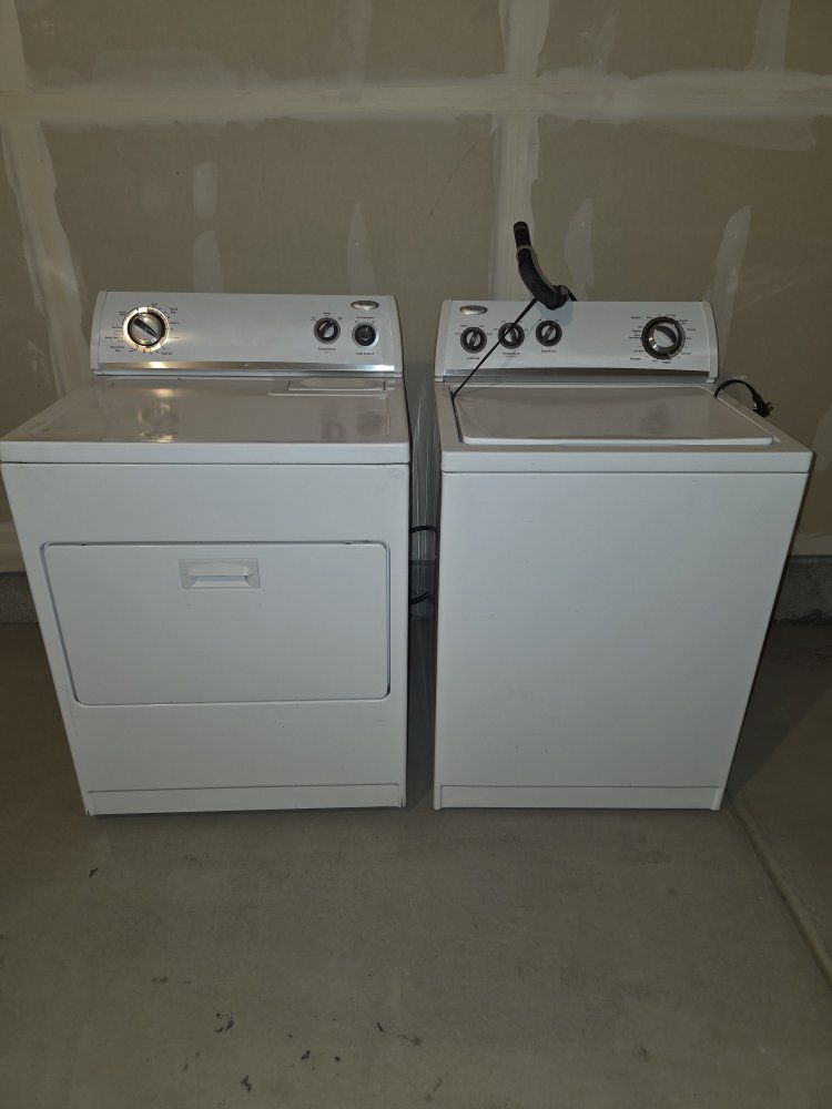 Whirlpool washer and dryer
