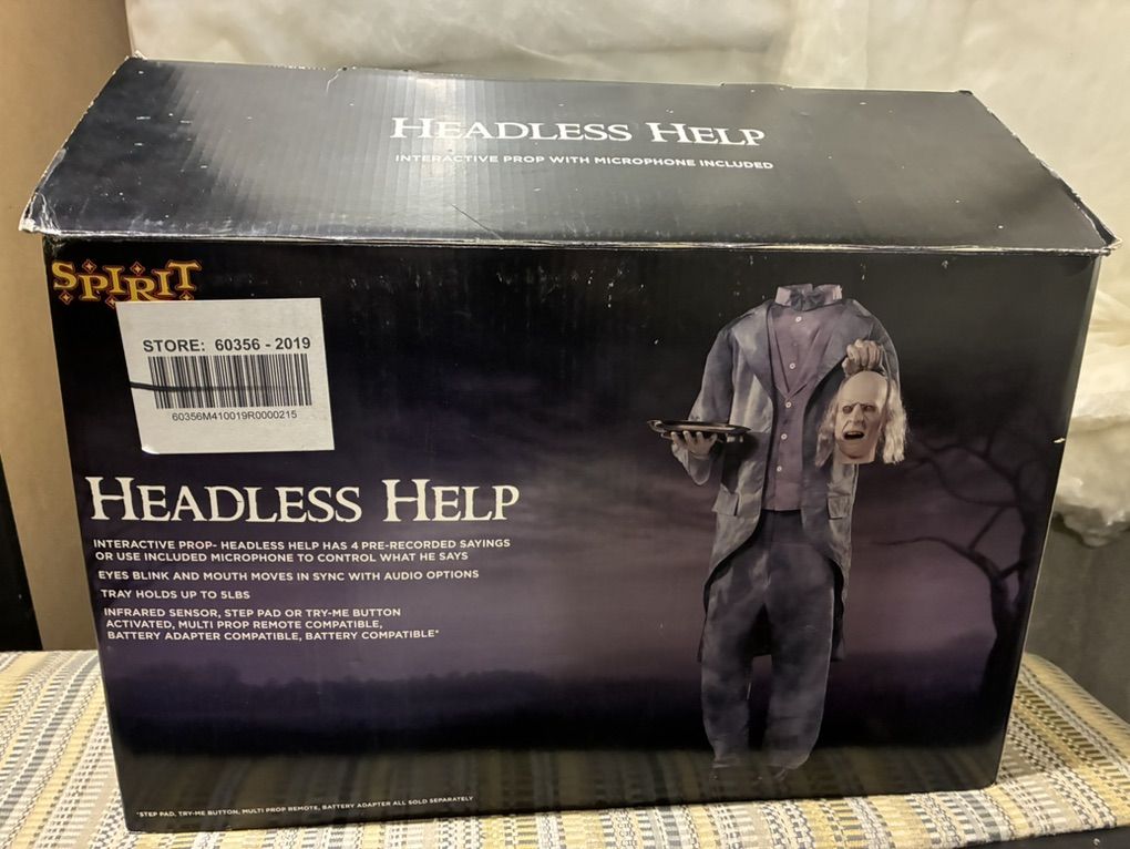 Headless Help Spirit Halloween Retired Prop