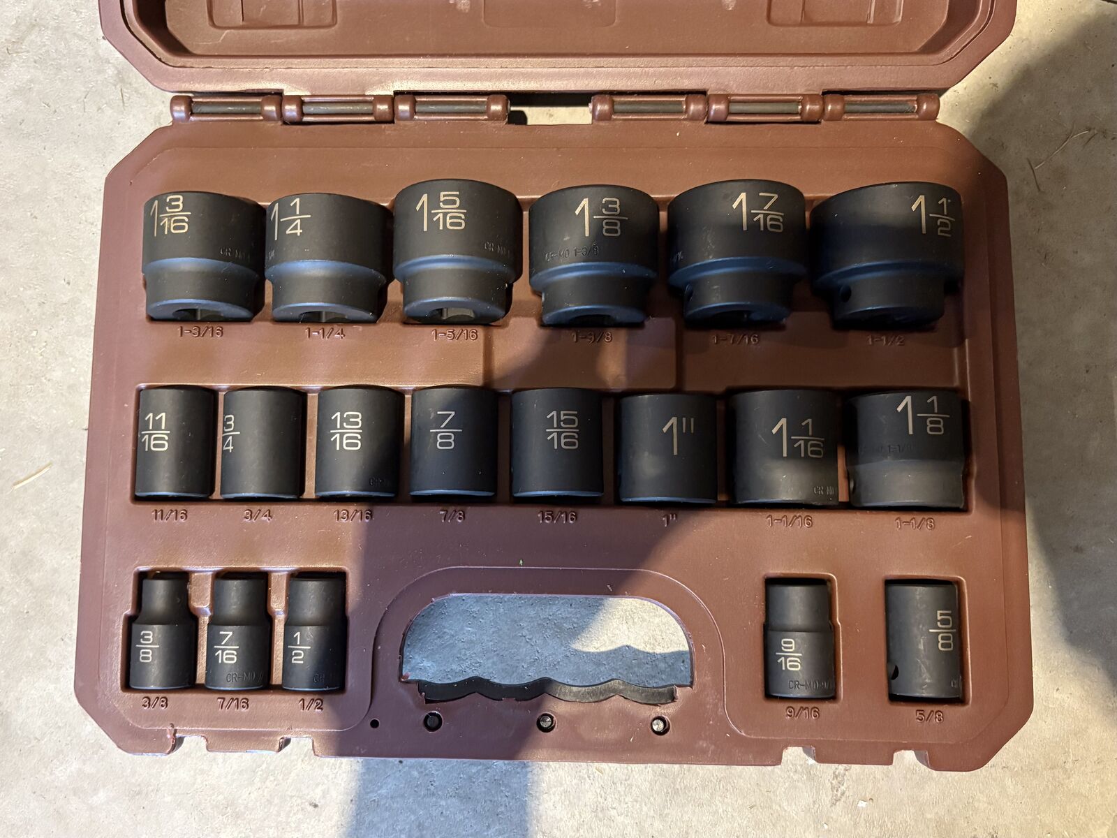 19 PIECE 1/2 DRIVE SAE 6 POINT MATCO ADV IMPACT SOCKET SET