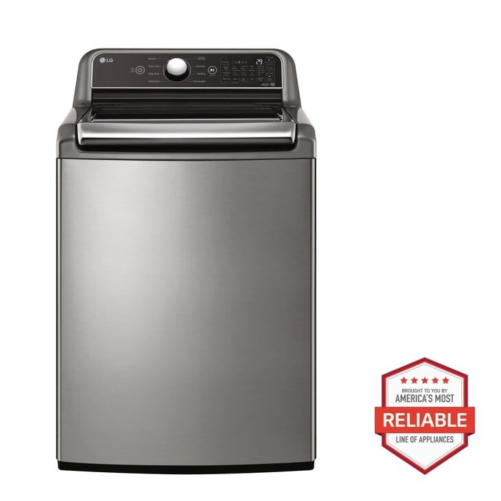 LG 5.5 Mega Capacity Top Load Washer WT7400CV WiFi
