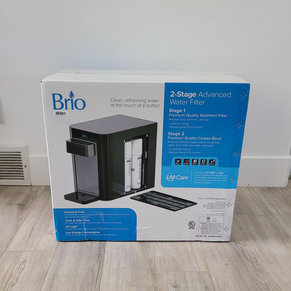 NEW- Brio 2 Stage Countertop Water Dispenser