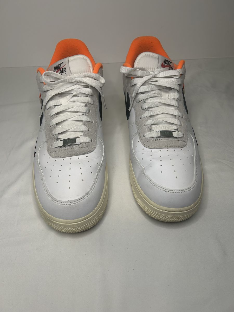 Nike Air Force 1 Low '07 'White Black Orange' Men's Sneakers Size 13