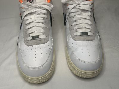 Nike Air Force 1 Low '07 'White Black Orange' Men's Sneakers Size 13