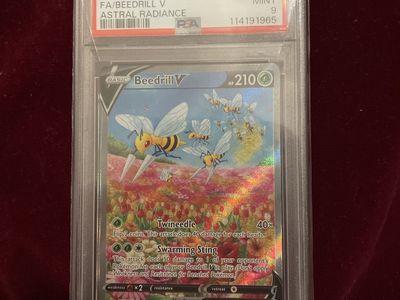 2022 Pokemon SWSH FA Beedrill V #161 Astral Radiance MINT 9 PSA Graded Trading Card