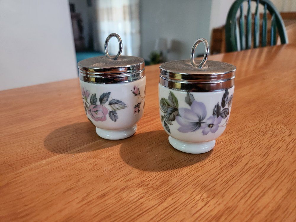 egg coddlers, antique