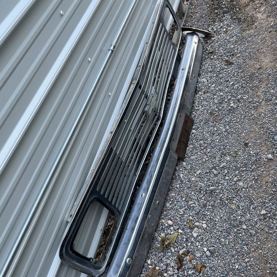 1971 chevy van grille and front bumper