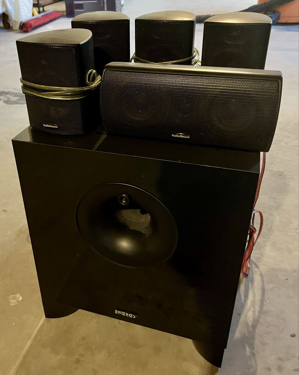 AudioSource and Energy 5.1 Home Theater Surround Sound Speaker System