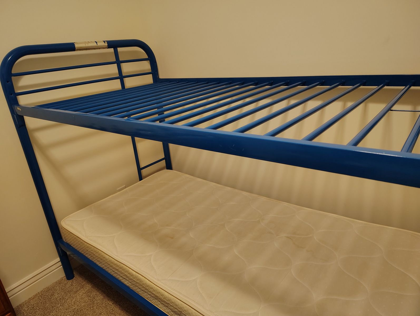 Blue Metal Twin Bunk Bed