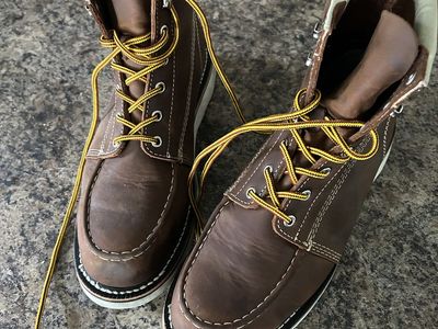 Occidental leather moc toe steel toe boots 10W