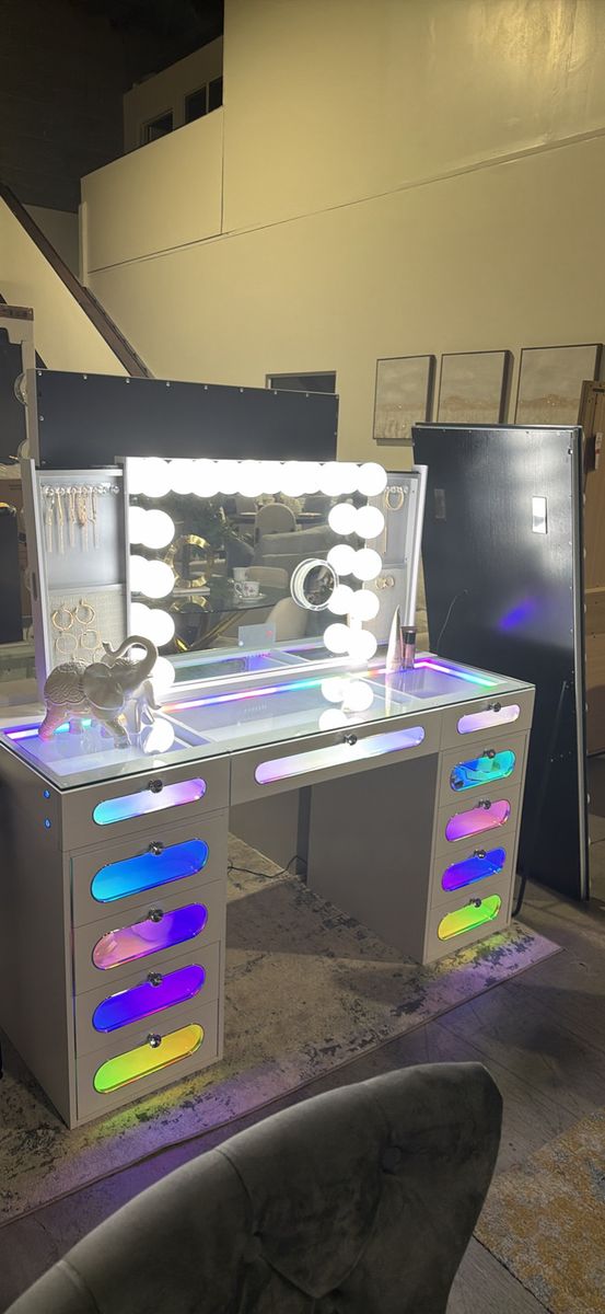 Vanity’s desk