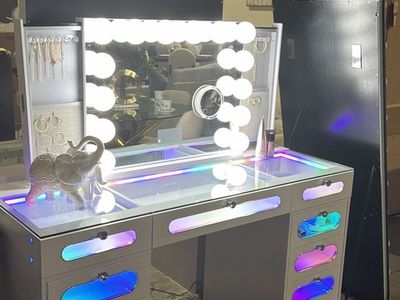 Vanity’s desk