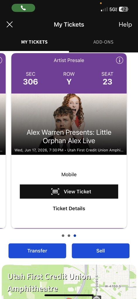 alex warren ticket