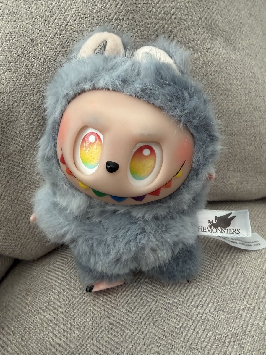 Secret labubuTHEMONSTERS Fluffy Furball Plush Keychain