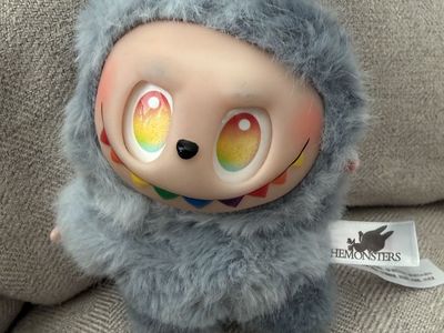 Secret labubuTHEMONSTERS Fluffy Furball Plush Keychain
