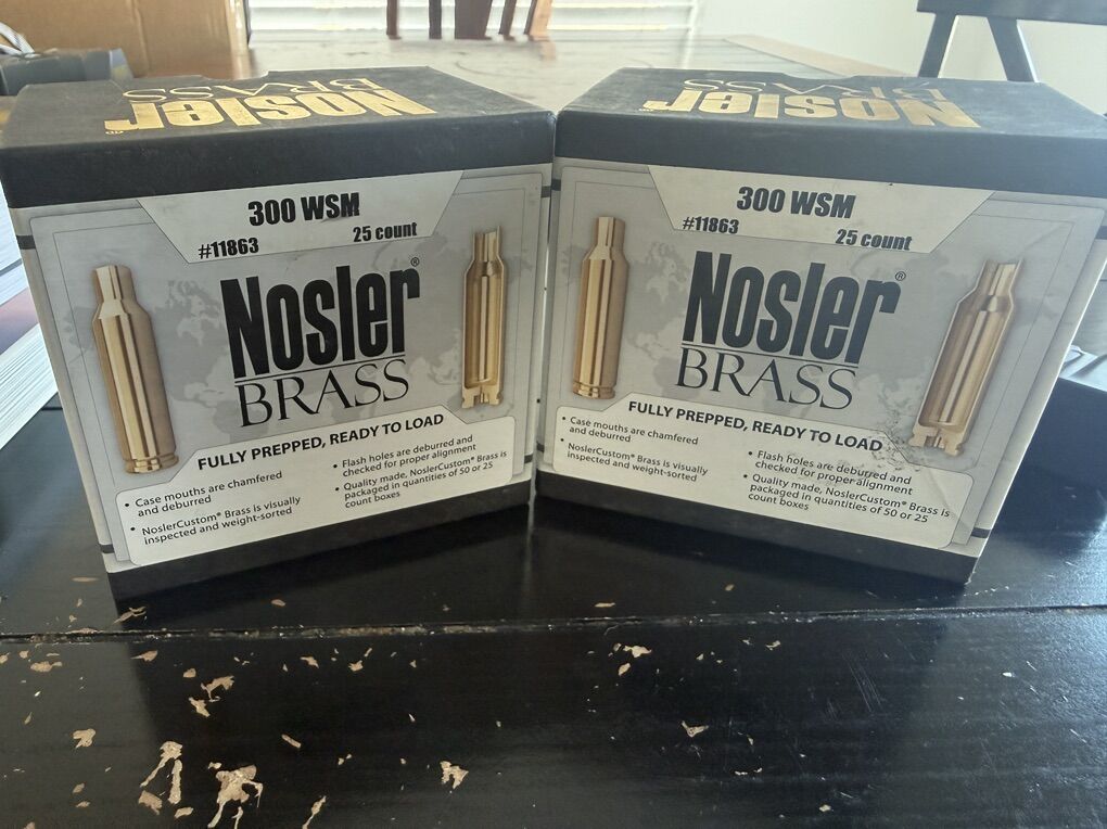 Nosler 300 WSM Brass