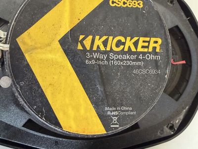 Kicker amp and speakers