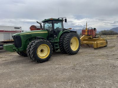 8420 JDTractor & Laser Scraper
