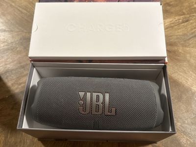 JBL Charge 5 Portable Waterproof Bluetooth Speaker - Gray