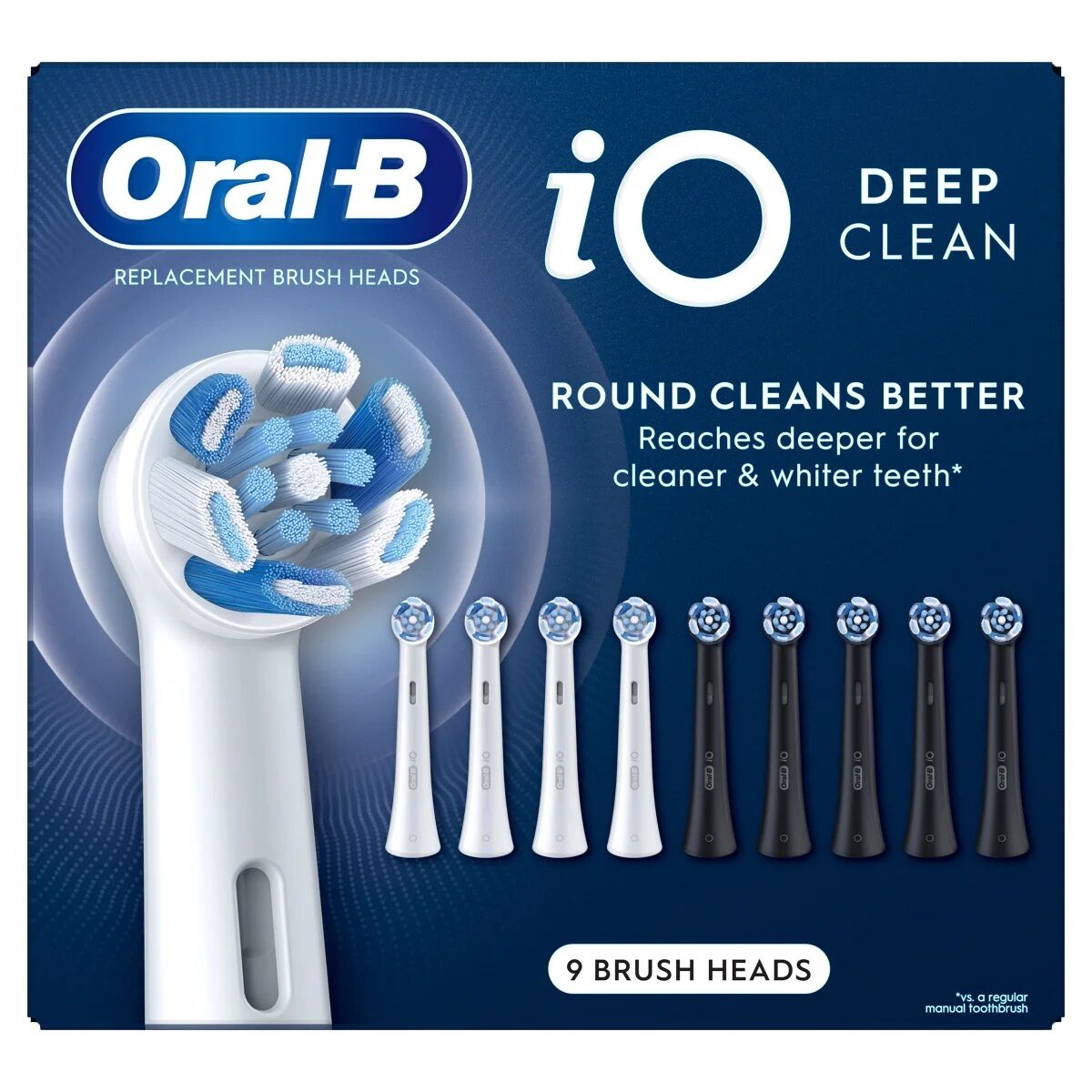 Oral-B iO Deep Clean Replacement Toothbrush Head, 9-count 3392704 #102496
