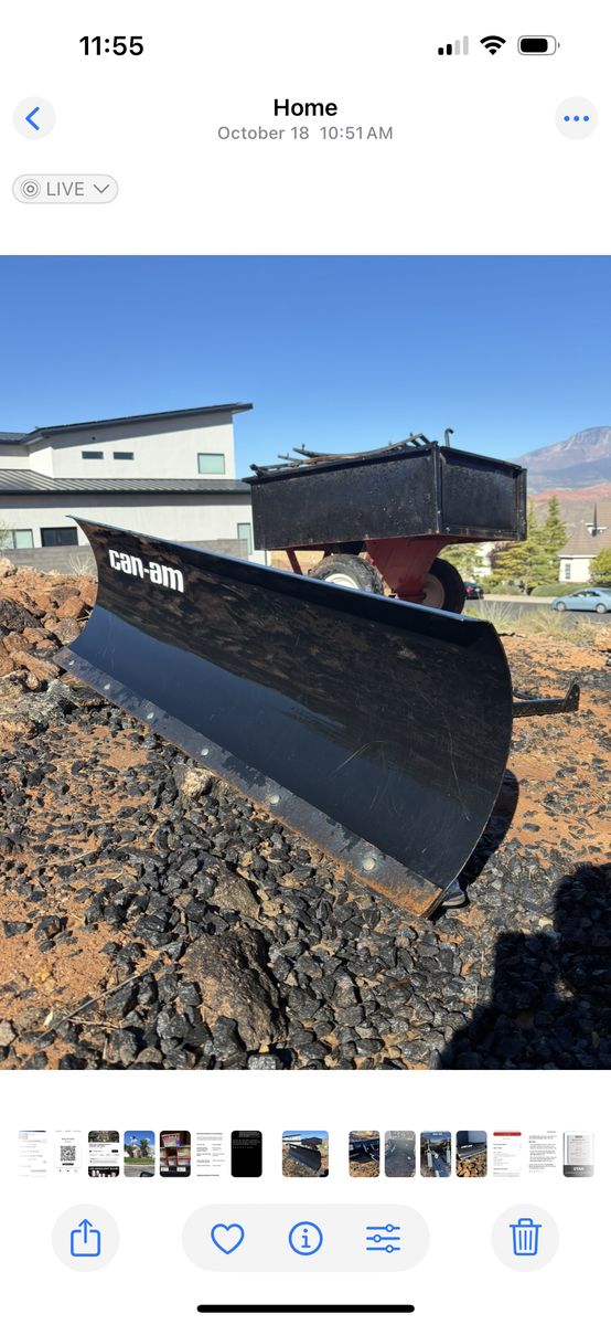 Snow Plow For Can Am ATV