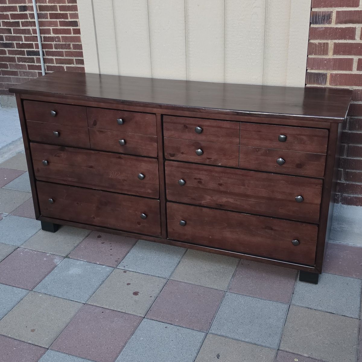 6 Drawer Pine Wood Dresser