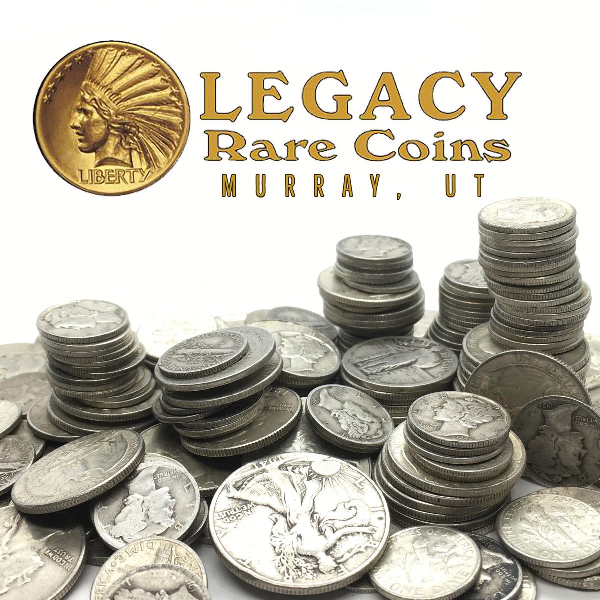 90% Silver, Constitutional Silver, Junk Silver, BU Kennedy Rolls