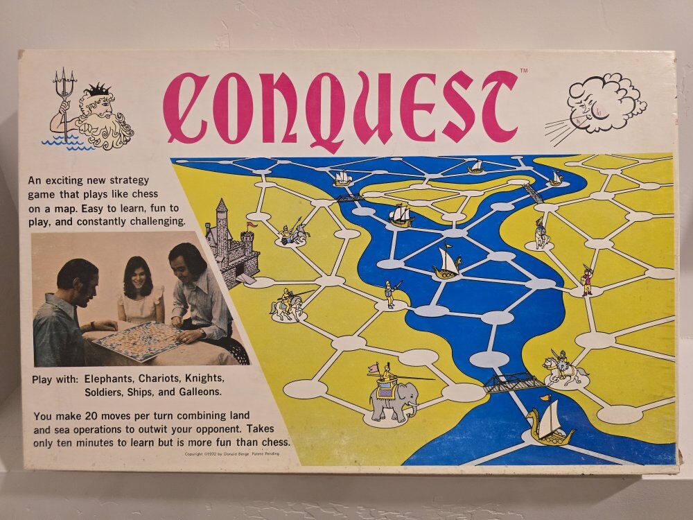 Donald Benge Strategy Games Conquest (1st Ed) Box