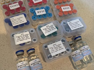 Research Peptides & Reconstitution Solution - Various Types & Sizes (New/Unopened)
