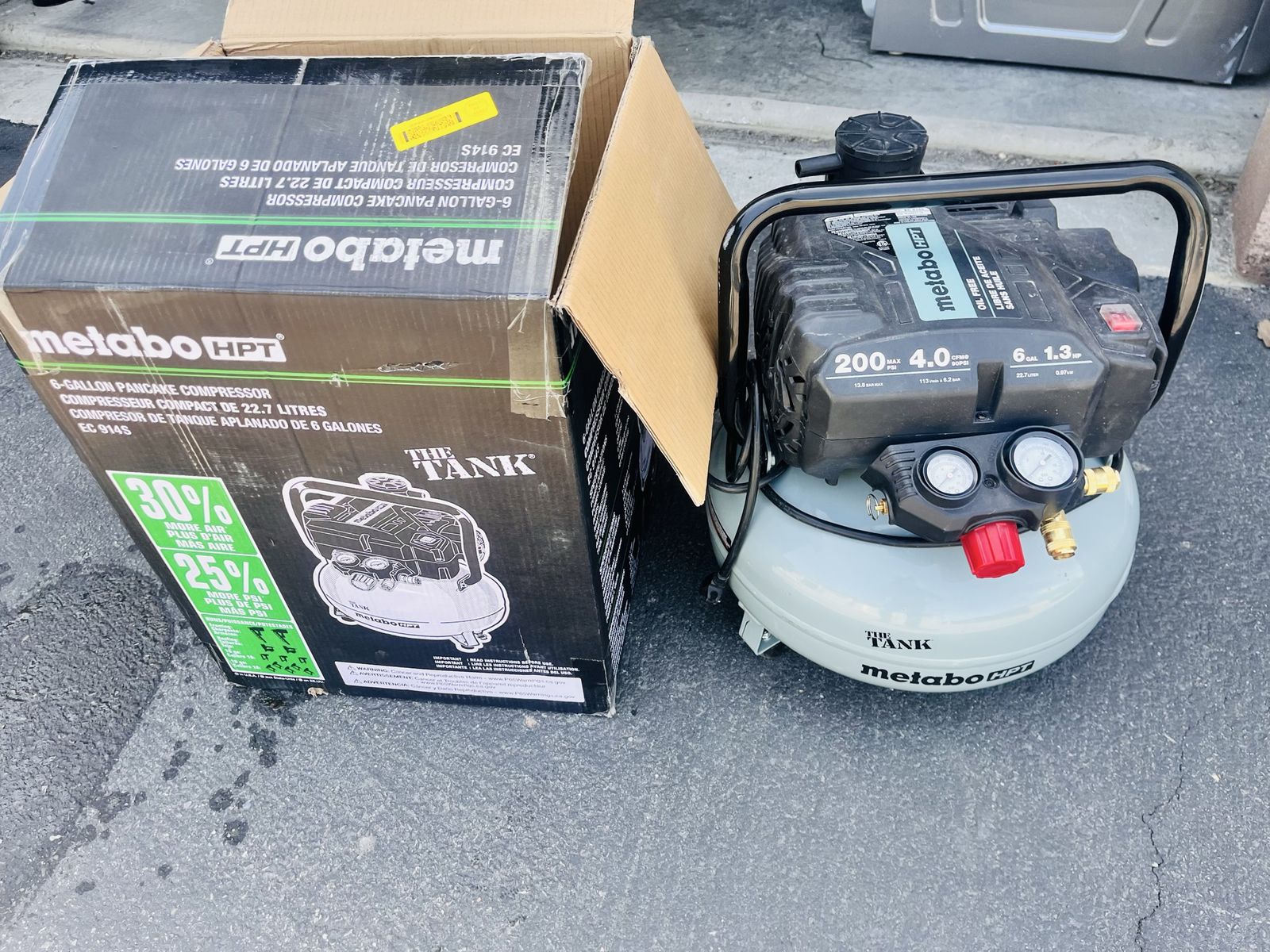 Metabo 6 gal compressor for parts or repair