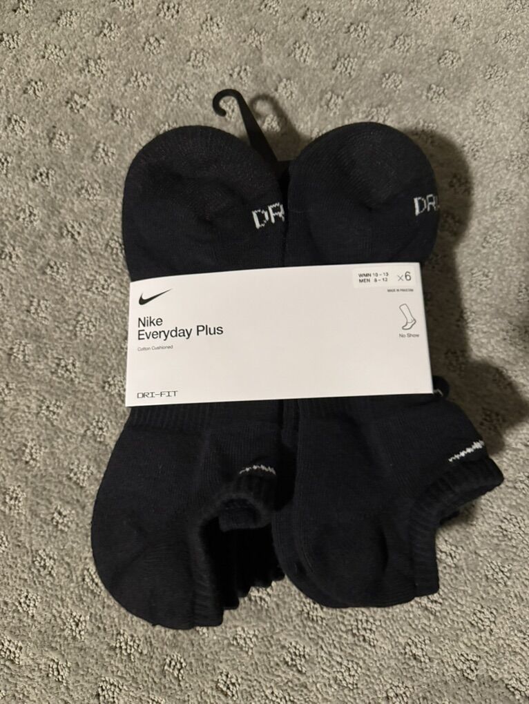 Nike Socks No Show Brand New Six Pack
