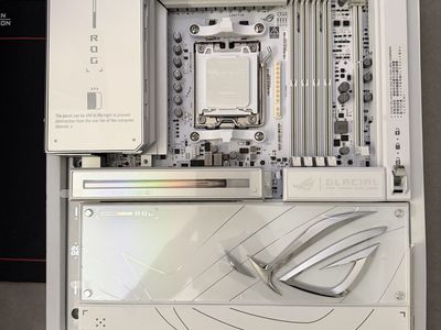 ASUS ROG CROSSHAIR X870E Glacial EATX Motherboard Gaming PC - White