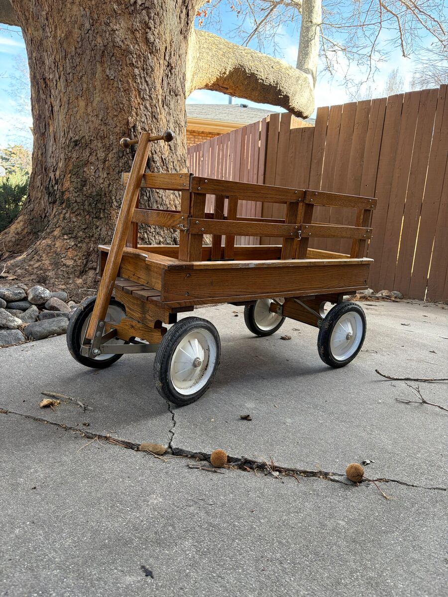 Kids Wooden Wagon