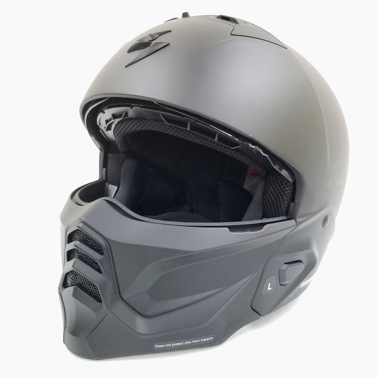 Scorpion Exo Covert 2 Open-Face Helmet Matte Black, LARGE (75-2296L-L-R3-S4)