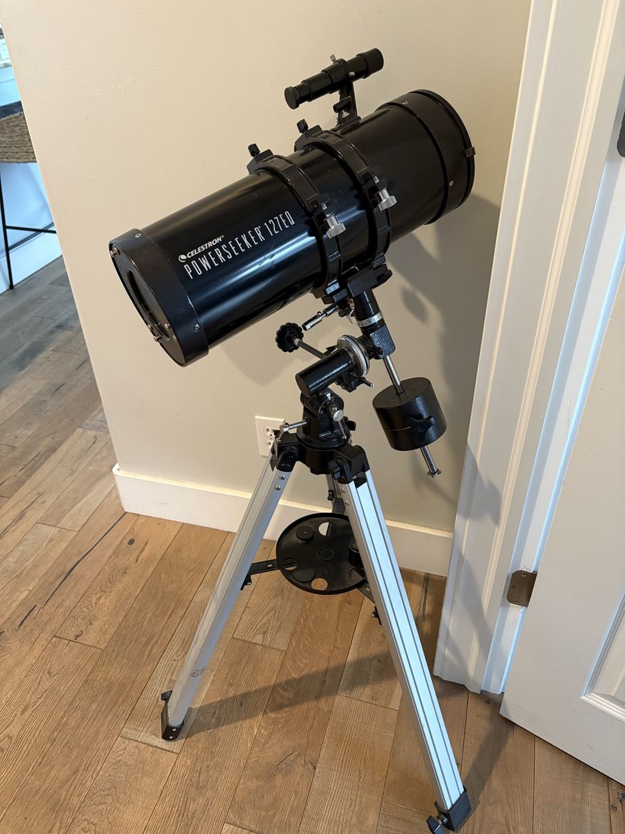 Celestron Powerseeker 127EQ Telescope with Tripod & Manual - Barely Used