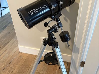 Celestron Powerseeker 127EQ Telescope with Tripod & Manual - Barely Used