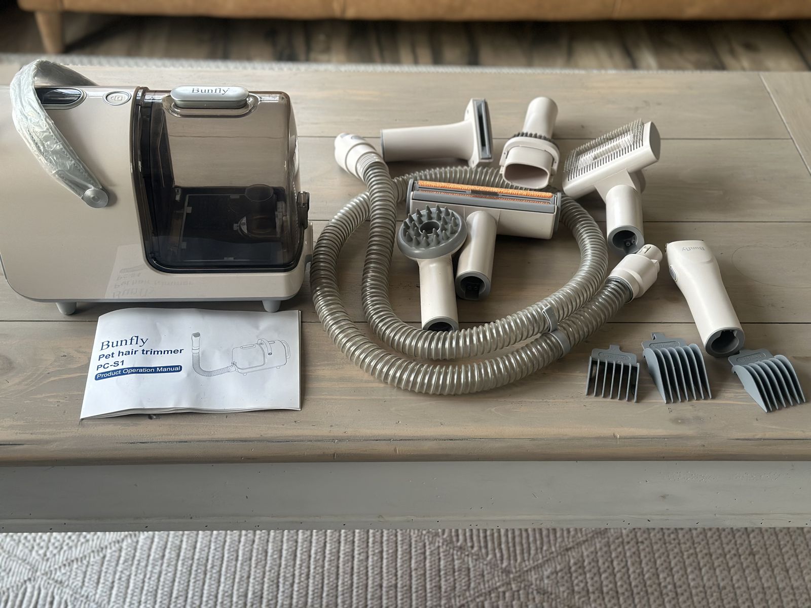 Bunfly Pet Clipper Grooming Kit and Vacuum