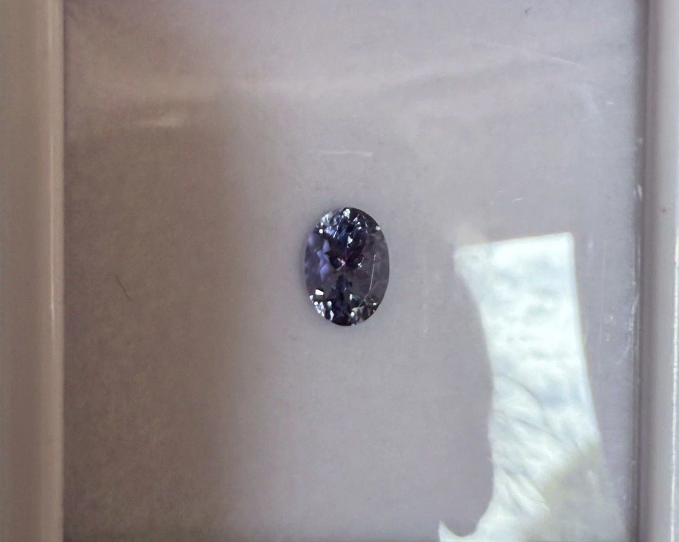 AMAZING 1.14 ct BLUE PURPLE PORTUGUESE OVAL CUT NATURAL MINED TANZANITE!