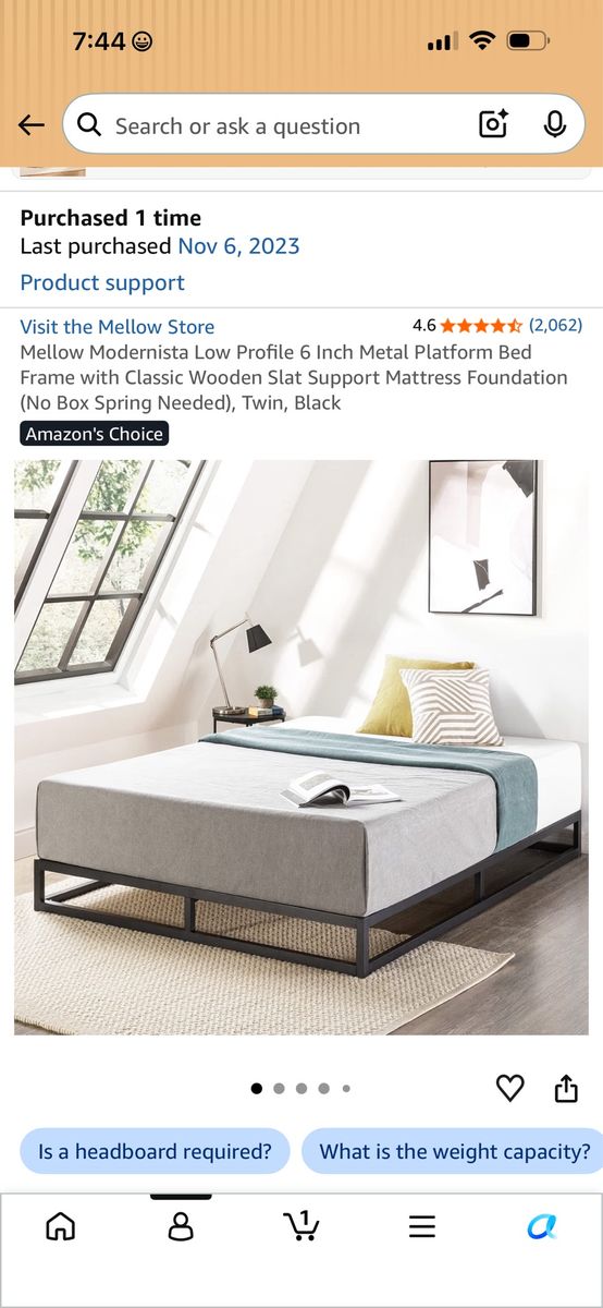 Twin bed frame (x2)
