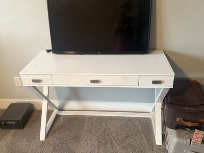 Desk and 40” tv