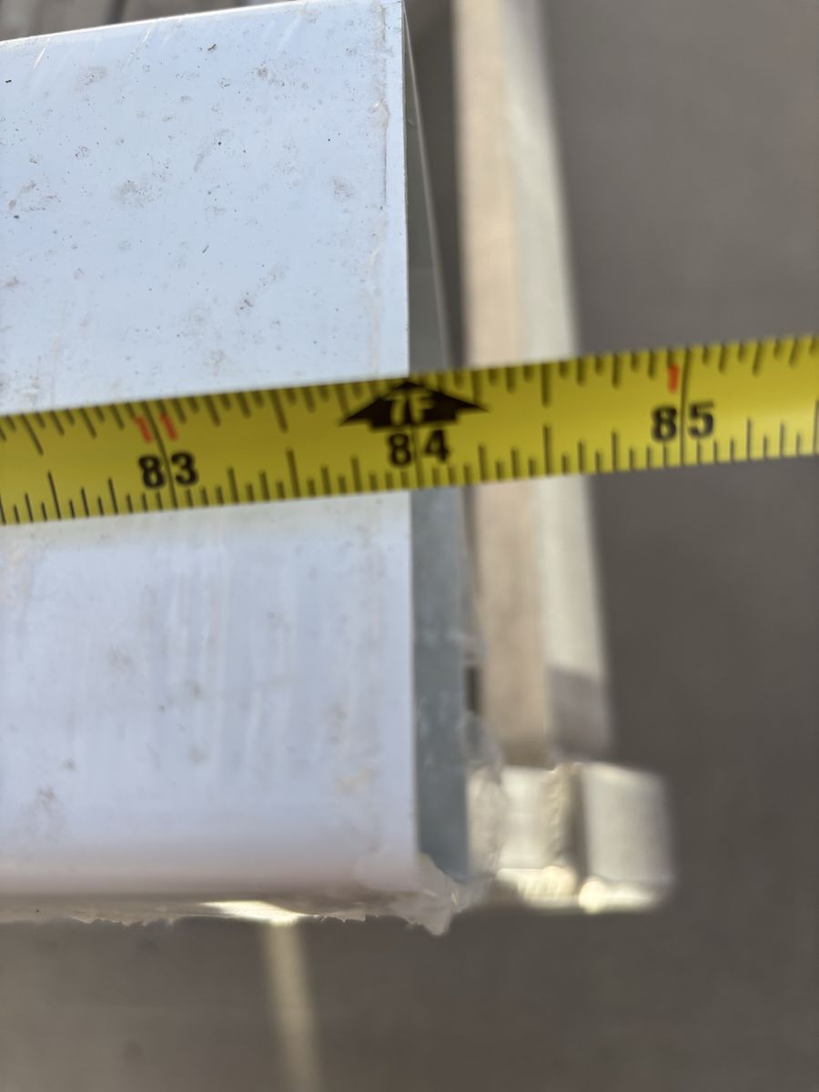 7 Foot x 5 Inch Vinyl Fence Posts - Brand New
