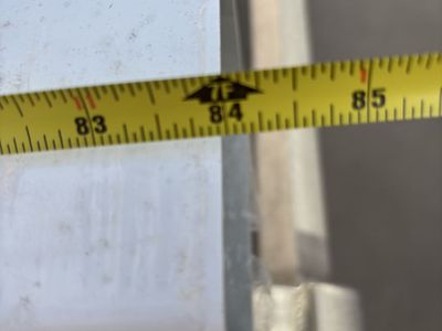 7 Foot x 5 Inch Vinyl Fence Posts - Brand New
