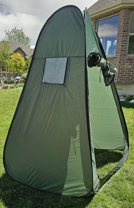 Portable Pop-Up Privacy Tent Changing Room Shower Toilet Camping Shelter Green