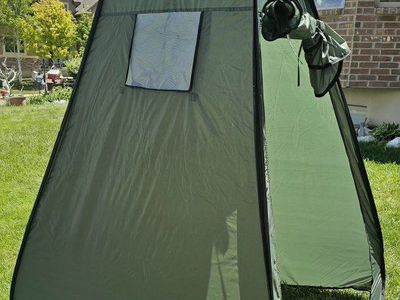 Portable Pop-Up Privacy Tent Changing Room Shower Toilet Camping Shelter Green