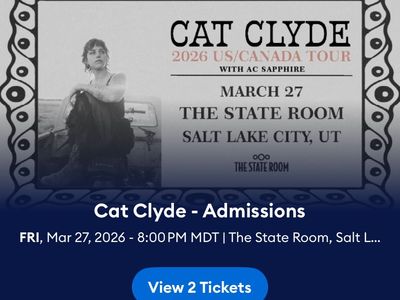 Cat Clyde at the State Room Friday, March 27