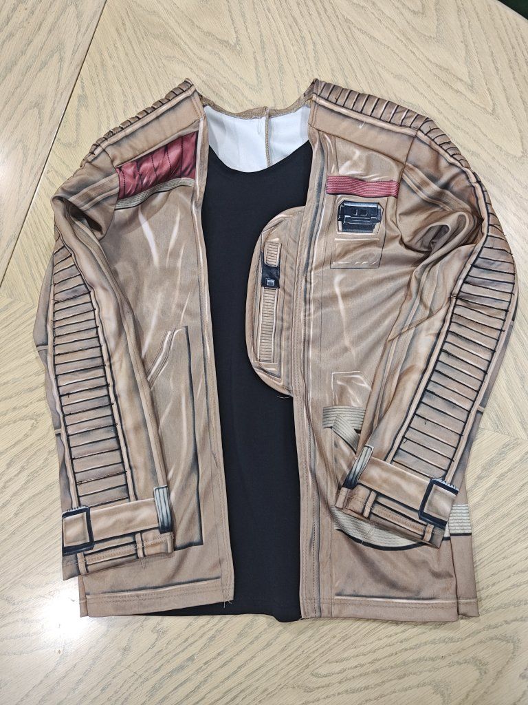 Star Wars Finn Deluxe Costume Jacket Shirt Top - Kids Medium 8-10