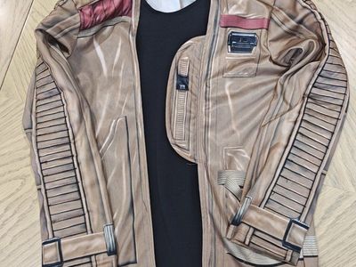 Star Wars Finn Deluxe Costume Jacket Shirt Top - Kids Medium 8-10